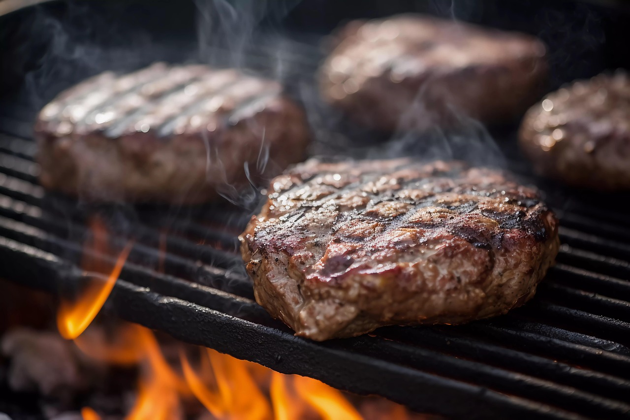 Steak on BBQ