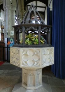 Font at Hatfield Broad Oak
