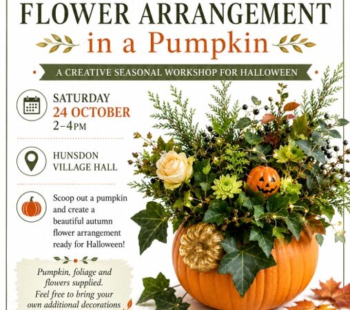 Autumn Flower Arrangement in a Pumpkin